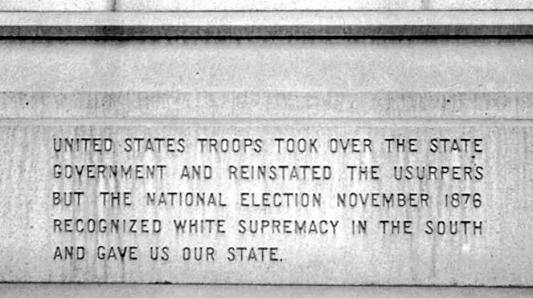 This is the ACTUAL original text from one of the monuments that Landrieu ordered removed. For real. 📷: : Jonas Chartock 