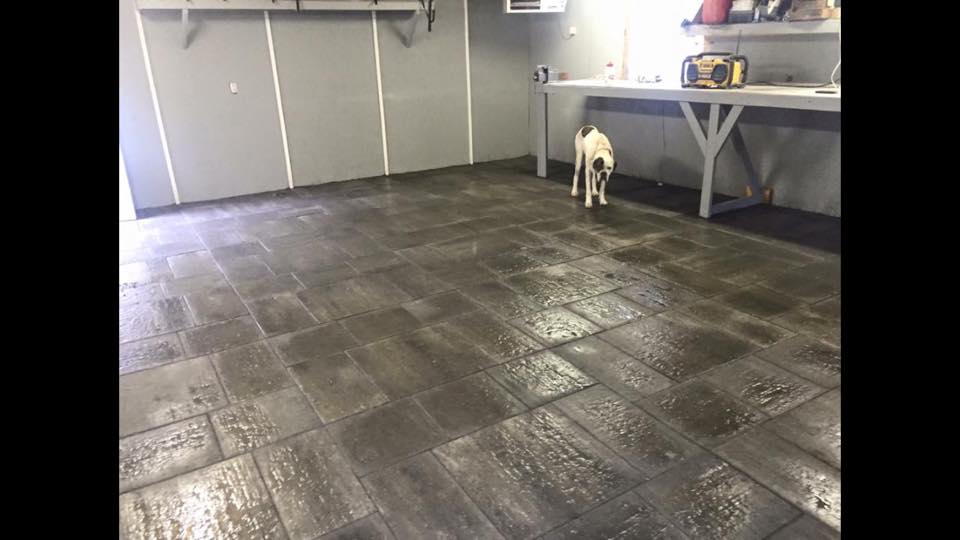 pavers used in a garage