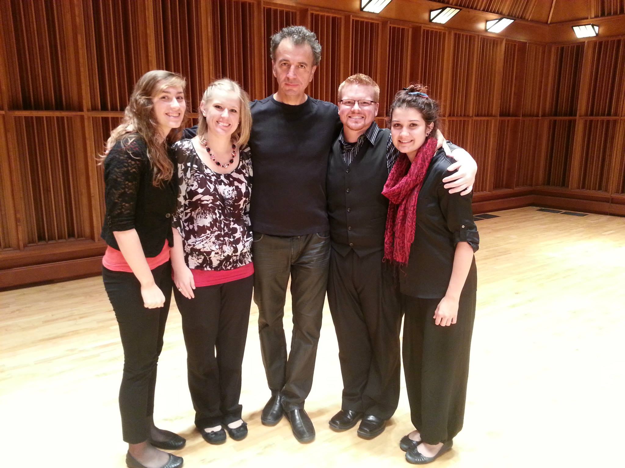 Masterclass Performers with Jean Ferrandis at 2013 BSU Flute Day