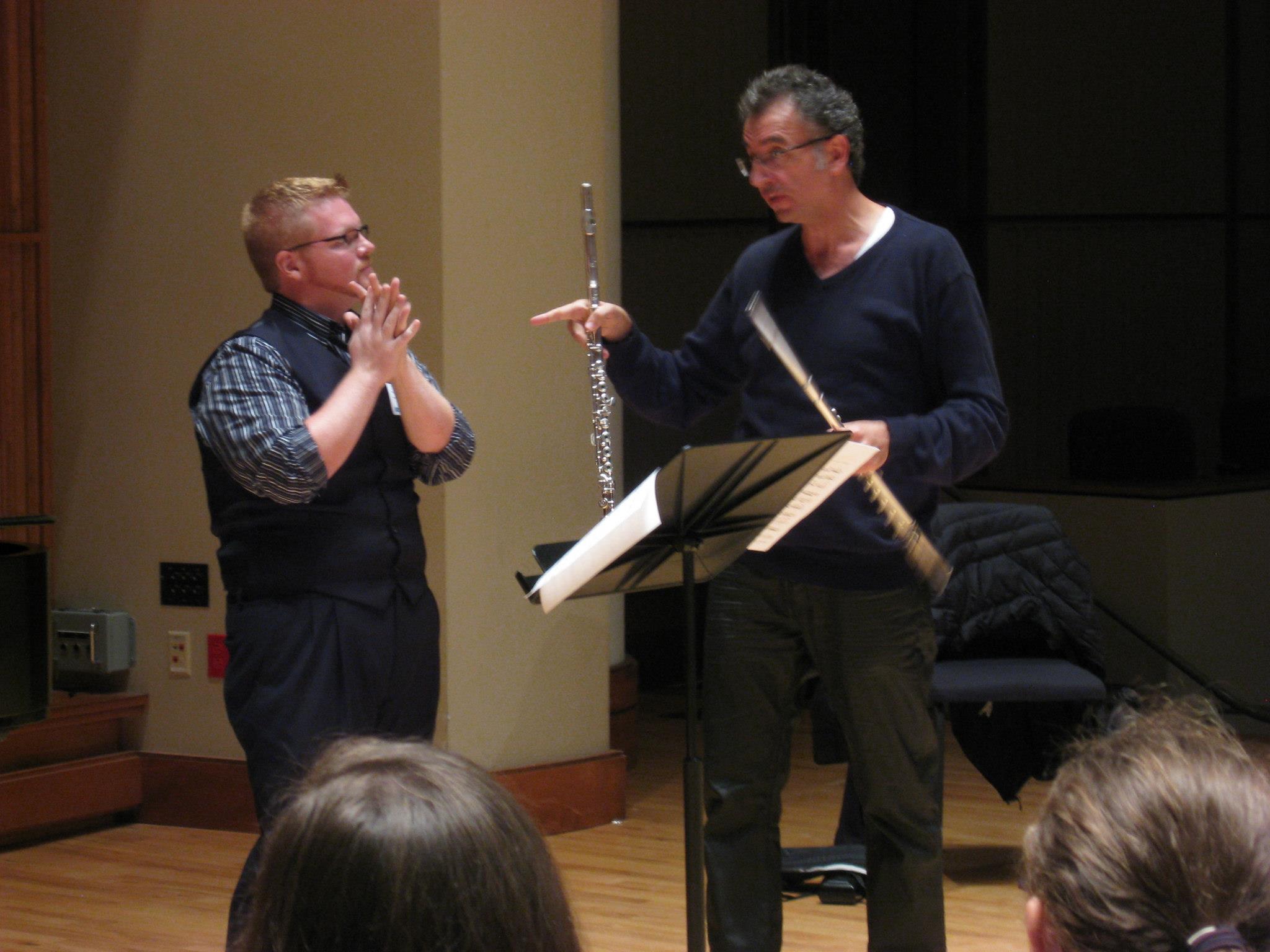 Masterclass with Jean Ferrandis at 2013 BSU Flute Day
