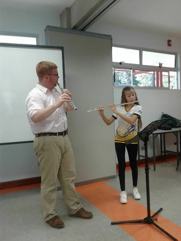 Masterclass at Escuela de Música Sinfónica in Pérez Zeledón, Costa Rica