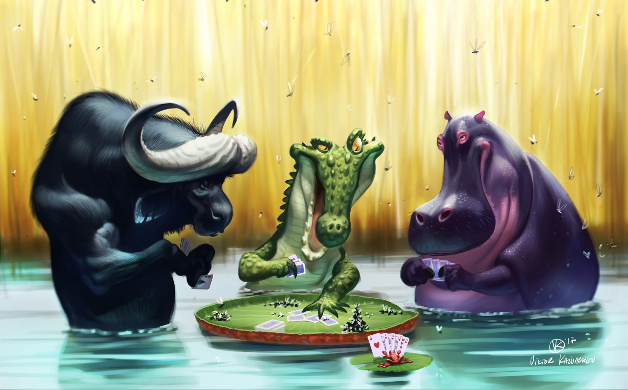 "Royal Flush" by Viktor Kalvachev (Digital)