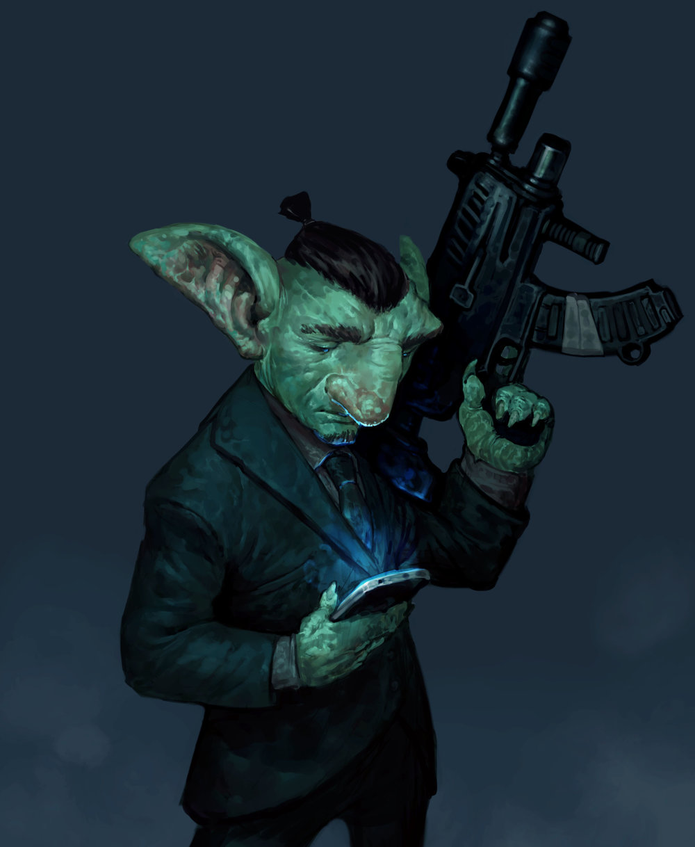 "Goblin inspired by John Wick 2"