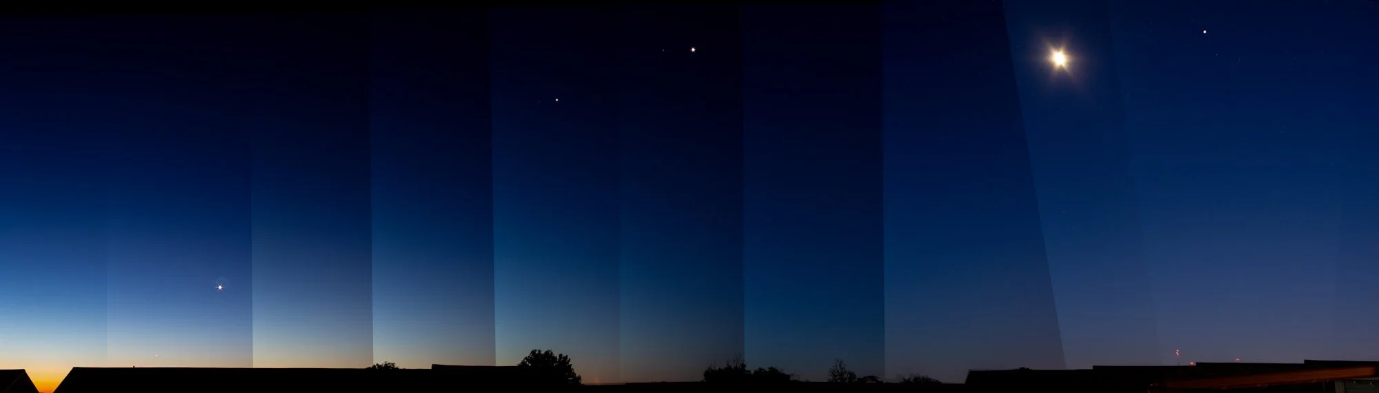 \ lun.r.007.06 \ Waning Gibbous Moon with (l-r) Mercury, Venus, Mars, Jupiter and Saturn \ 2022.06.19 04:52:32 - 04:56:32 AM EDT \ t = 240s \
