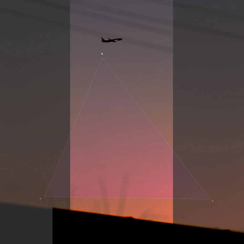 \ Jupiter, Saturn and Mercury at Dusk \