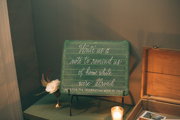 Photo by Paige French, Calligraphy by Four Hats Press