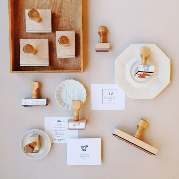 Image c/o maemaeco.com featuring Merrythought stamps, styled by Megan Gonzales