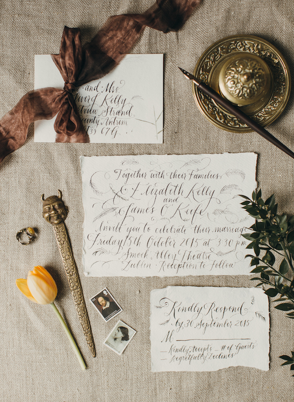 Calligraphy by Four Hats Press | Photo by Paula O’Hara
