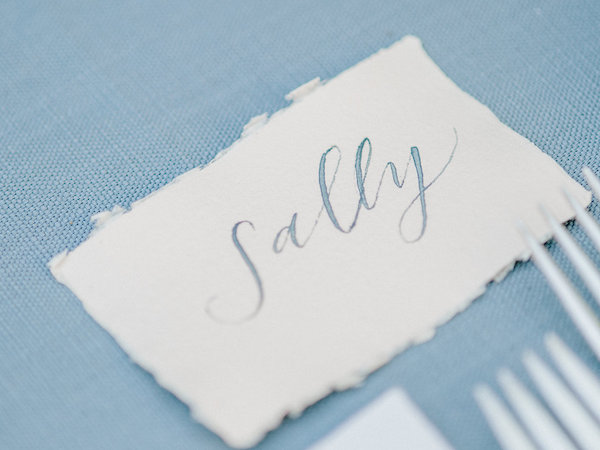 Calligraphy by Four Hats Press | Photo by Nicole Jansma Photography