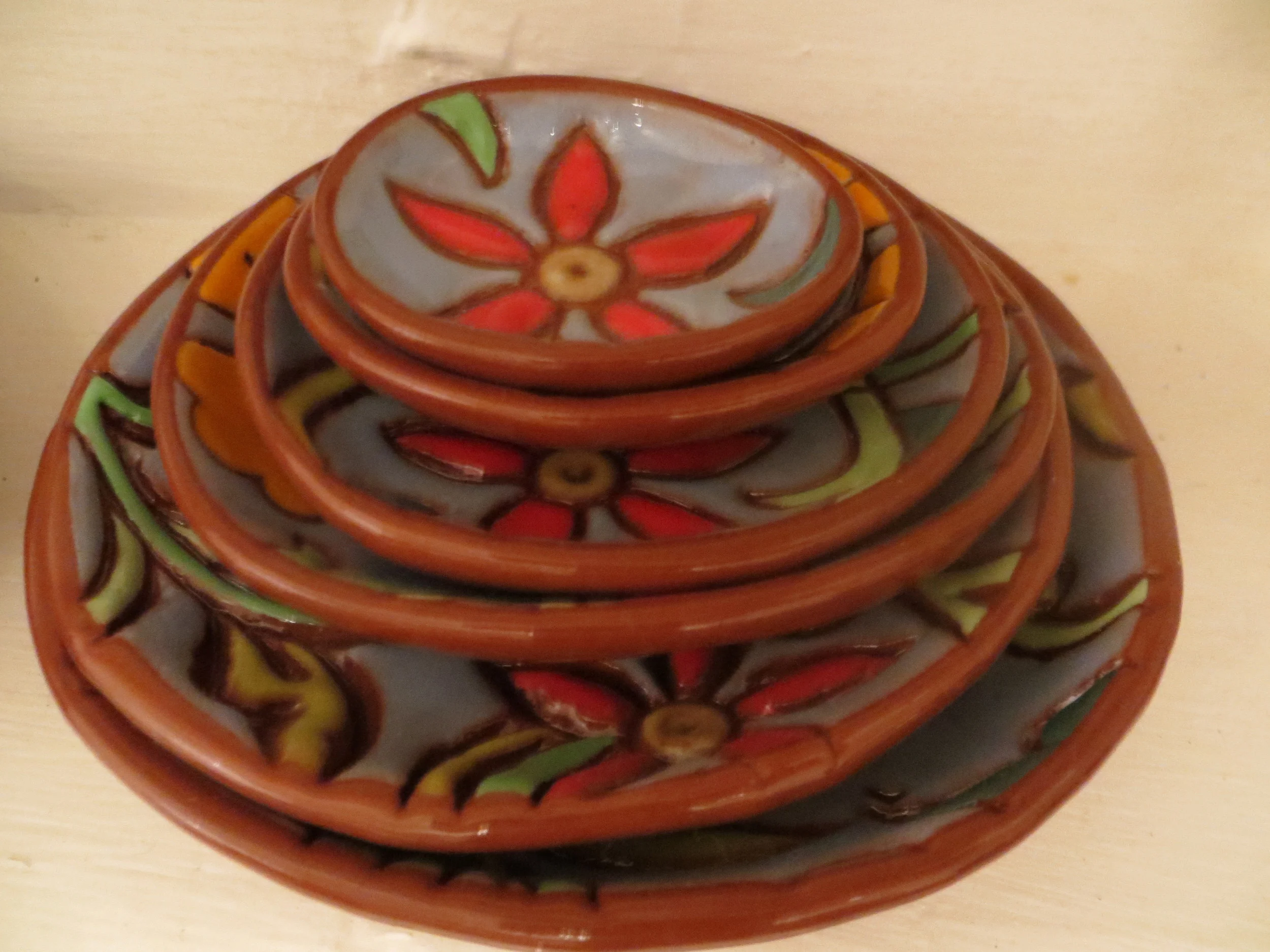 Golden Poppy, Nesting Rockpots by Daphne Verley