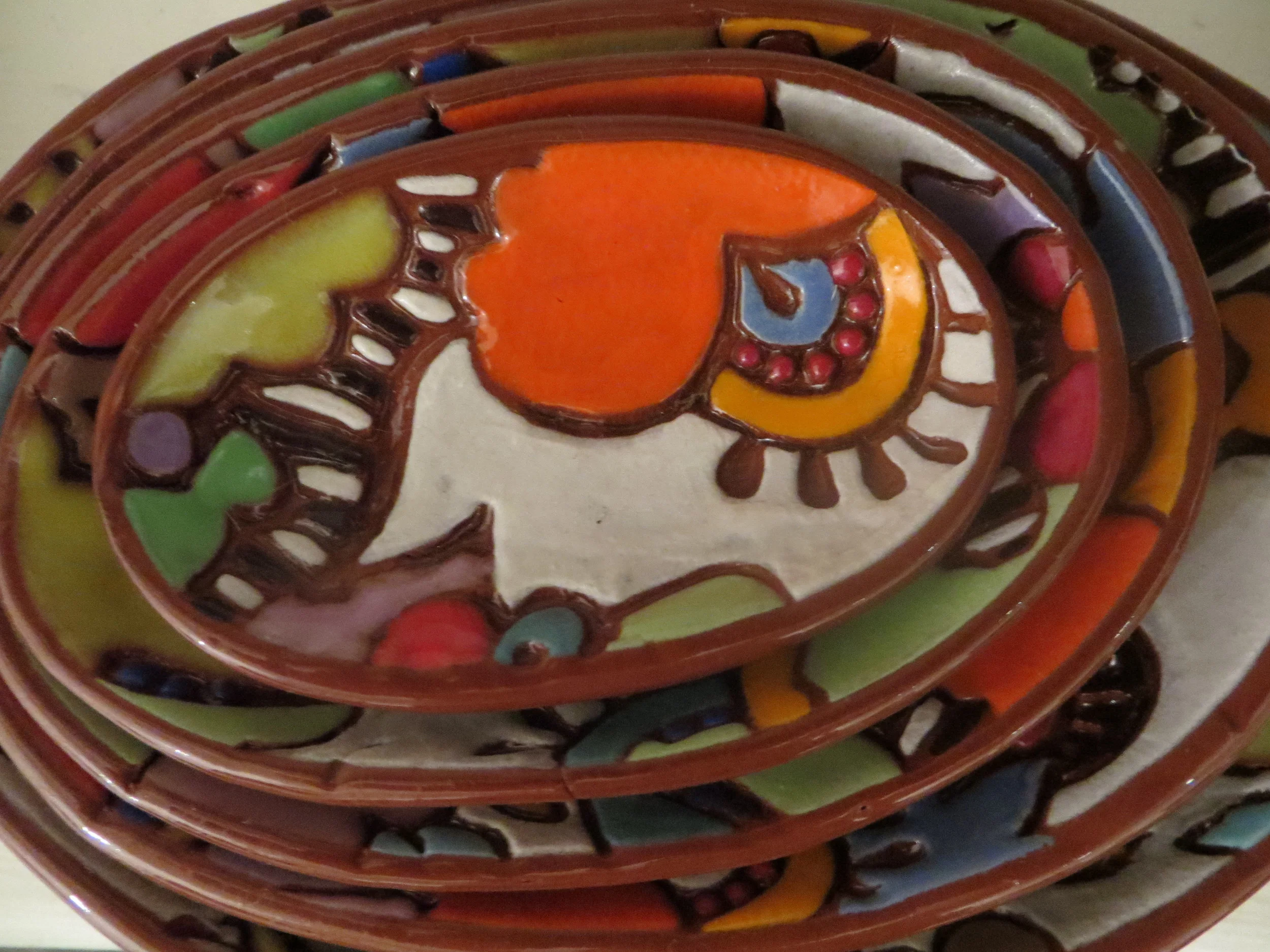 jacaranda, nesting rock pots by daphne verley 