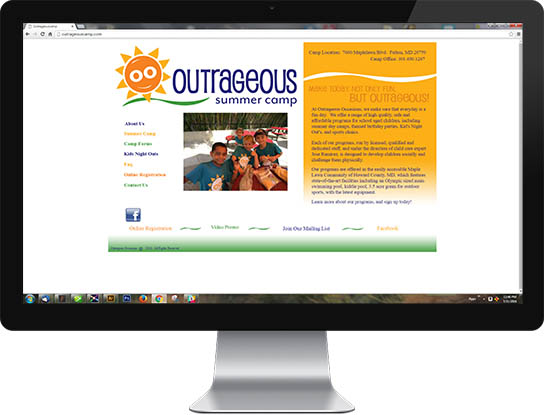 The old homepage.