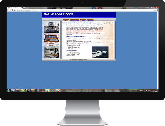 The old homepage.