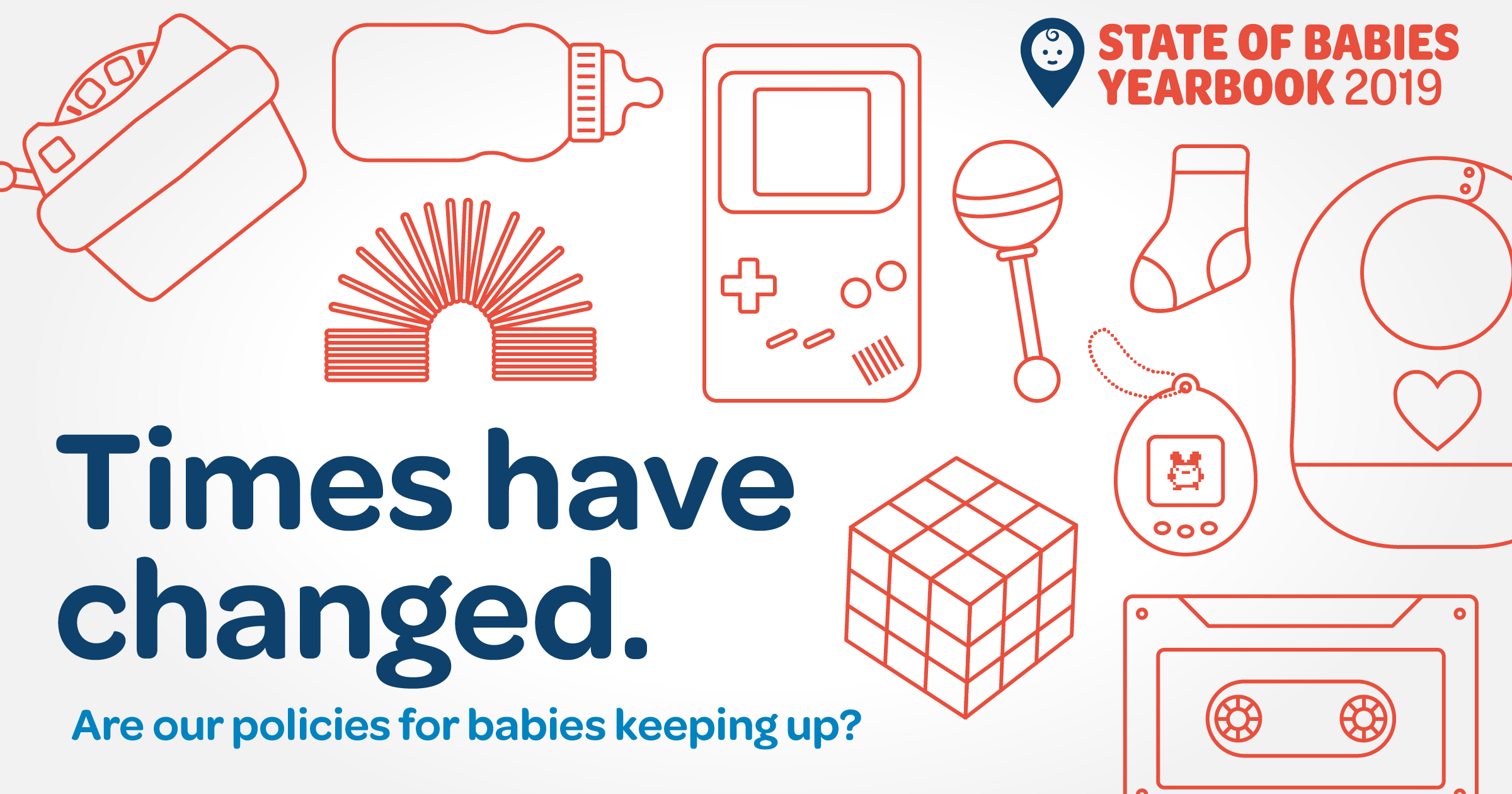Campaign graphic aimed at a policymaker and millennial parent audience.