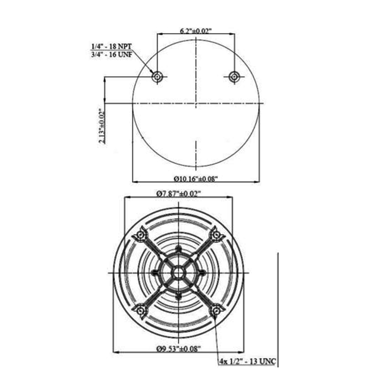 Blacktech RML 78782 (Firestone W01-358-8782) — Air Bag Suspension