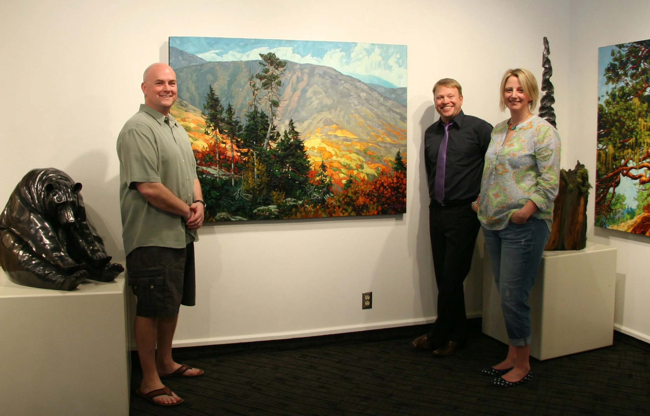 "Dominik Modlinski's original landscape paintings exhibited at Canada House Gallery in Banff, highlighting more than 25 years of gallery representation and enduring relationships with collectors of Canadian fine art."