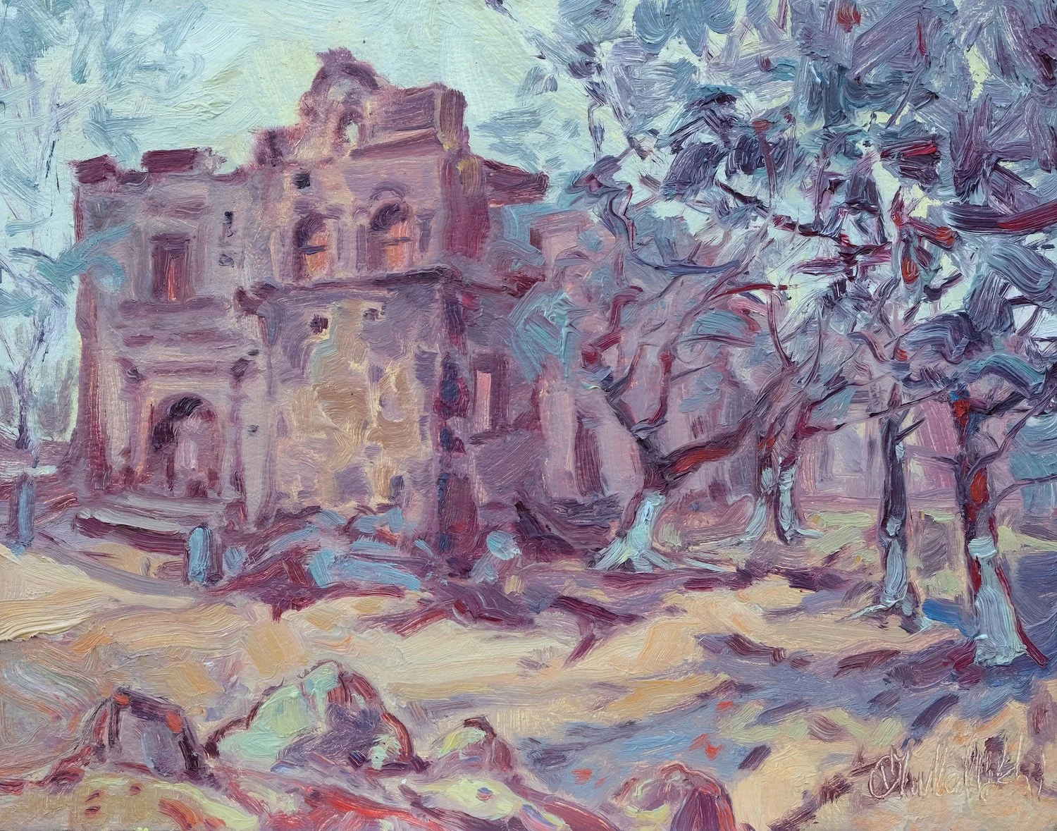 Nuestra Senora del Rosario Church 11" x 14" o:b.JPG