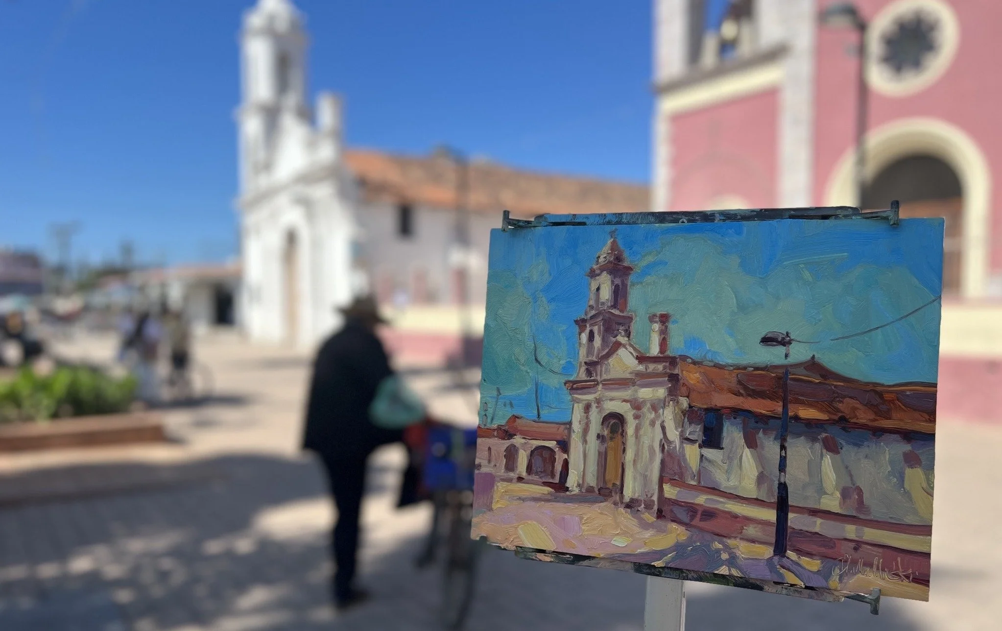 Coastal landscape painting of San Blas, Mexico by Canadian artist Dominik Modlinski