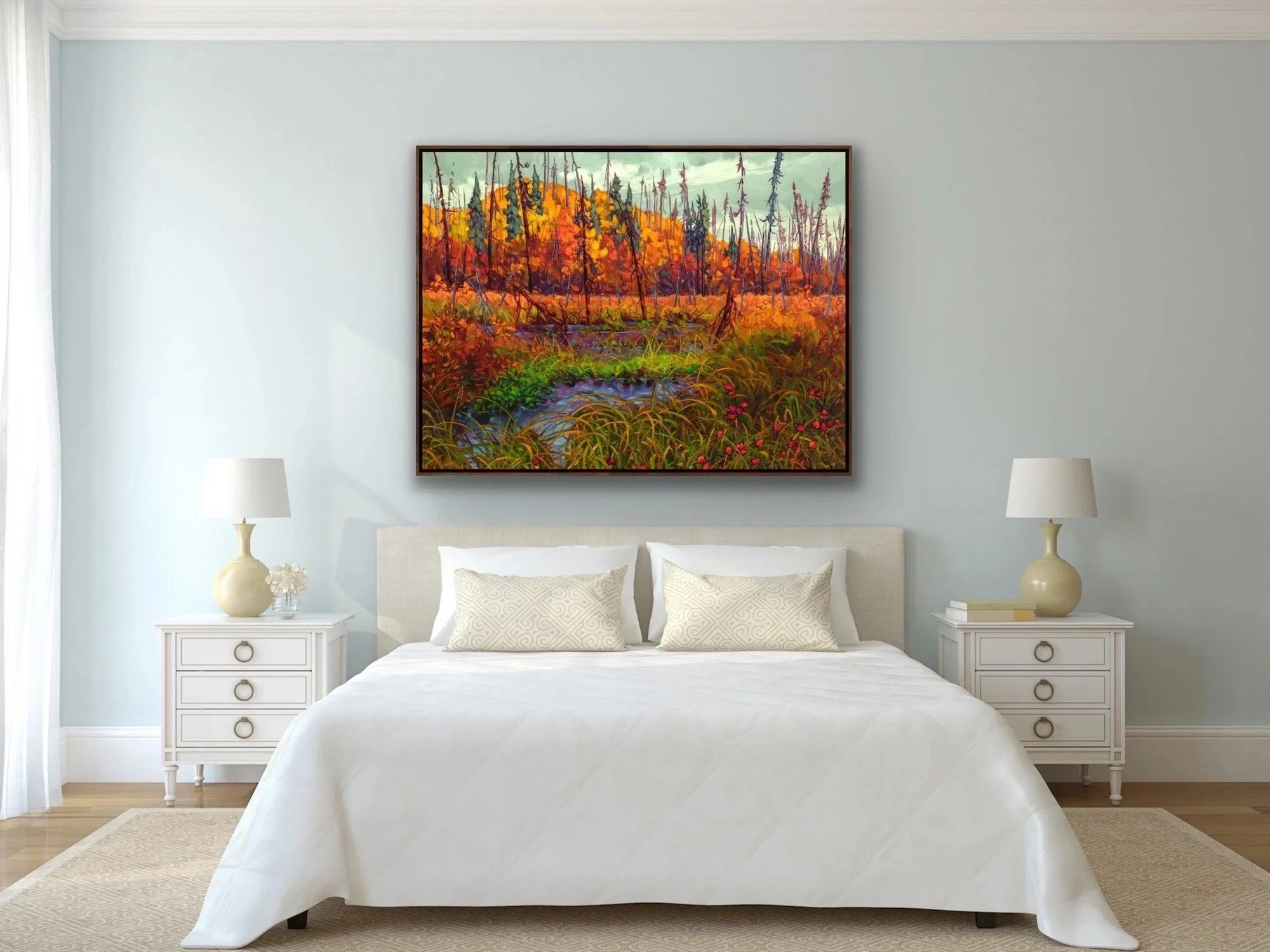 Custom wilderness landscape painting commissioned from Canadian artist Dominik Modlinski
