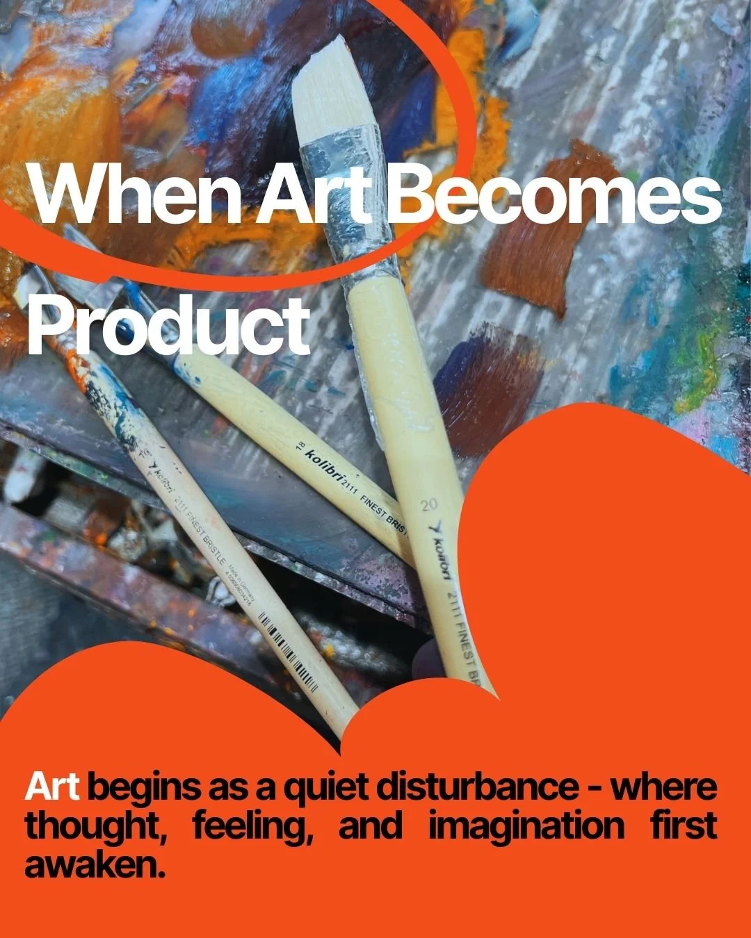 Reflection on how marketing pressure has transformed contemporary art into product-driven production