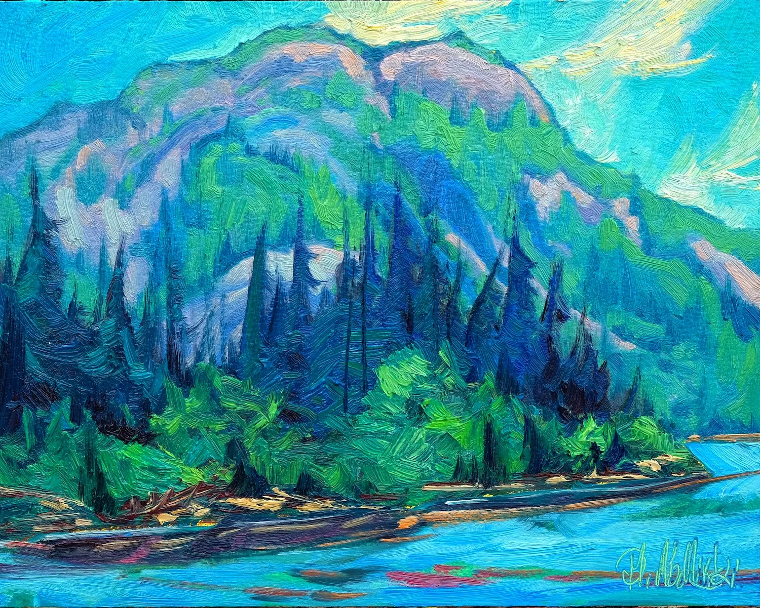 Summer at Horne Lake 11" x 14.JPG