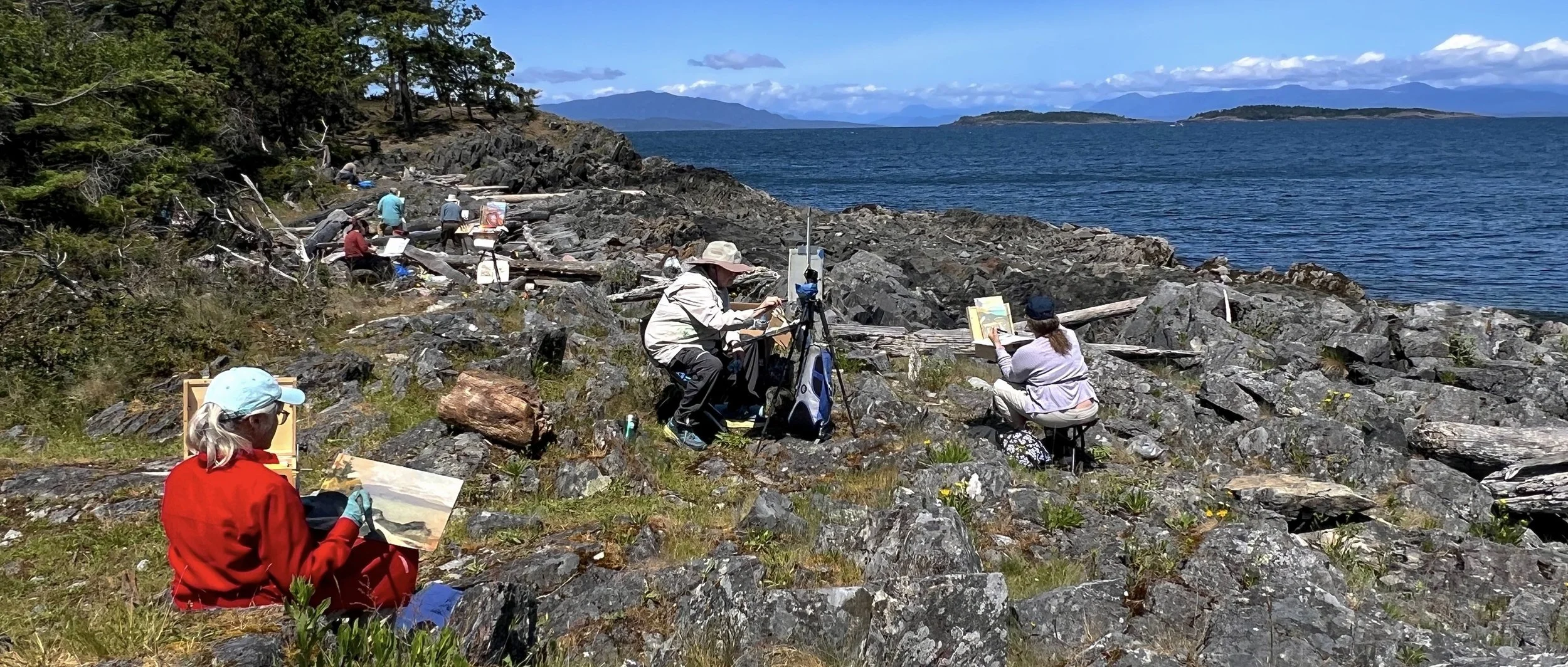 Plein air painting workshop led by Canadian landscape artist Dominik Modlinski