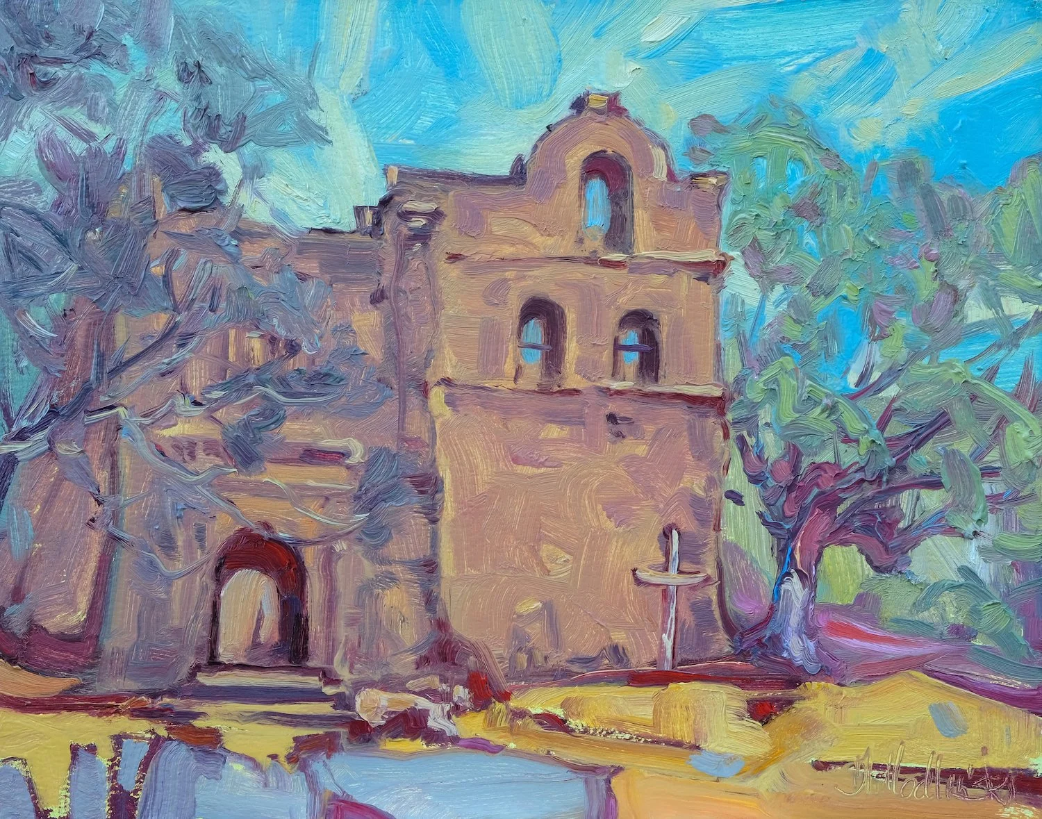 Old Spanish Church 11" x 14" o:b.JPG