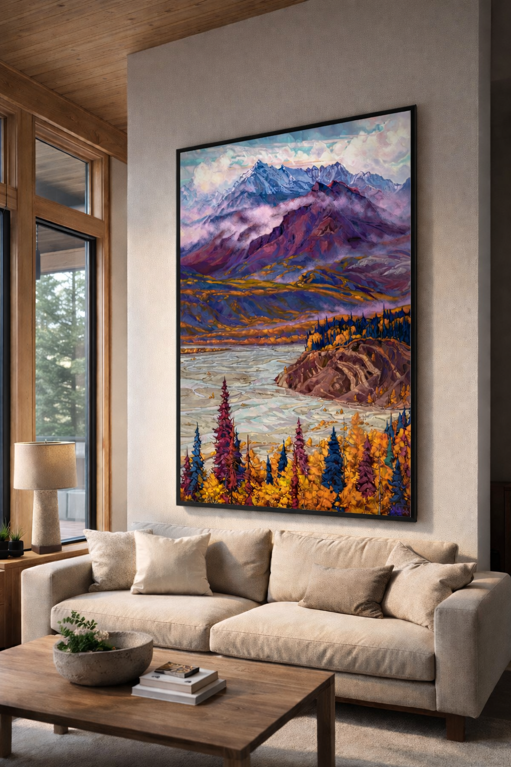 Alpine retreat with serene landscape painting.png