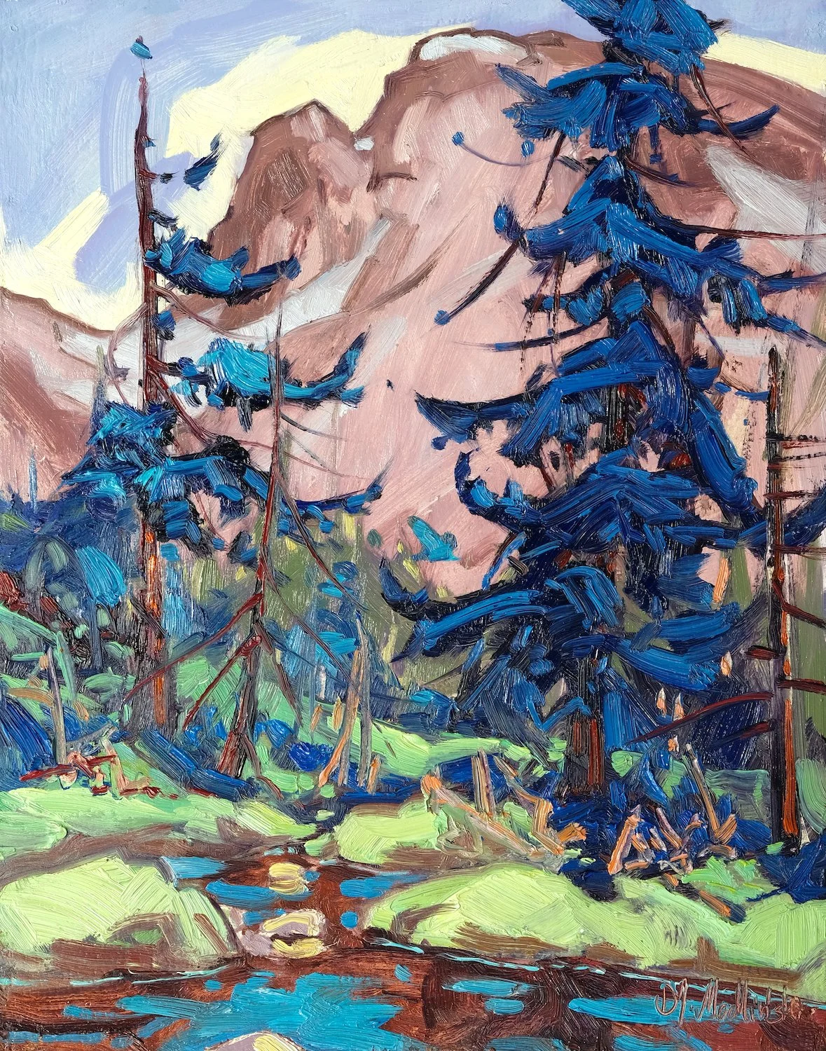 Into the Hills 14" x 11" o:c.JPG