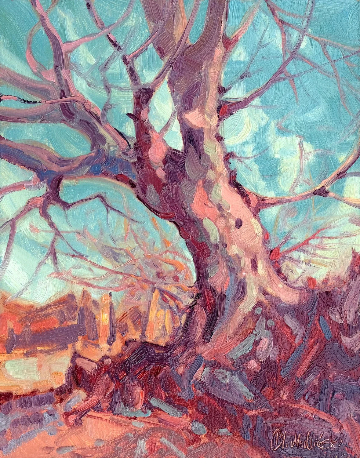 Afternoon in la Escondida 11%22 x 14%22 o:b.JPG