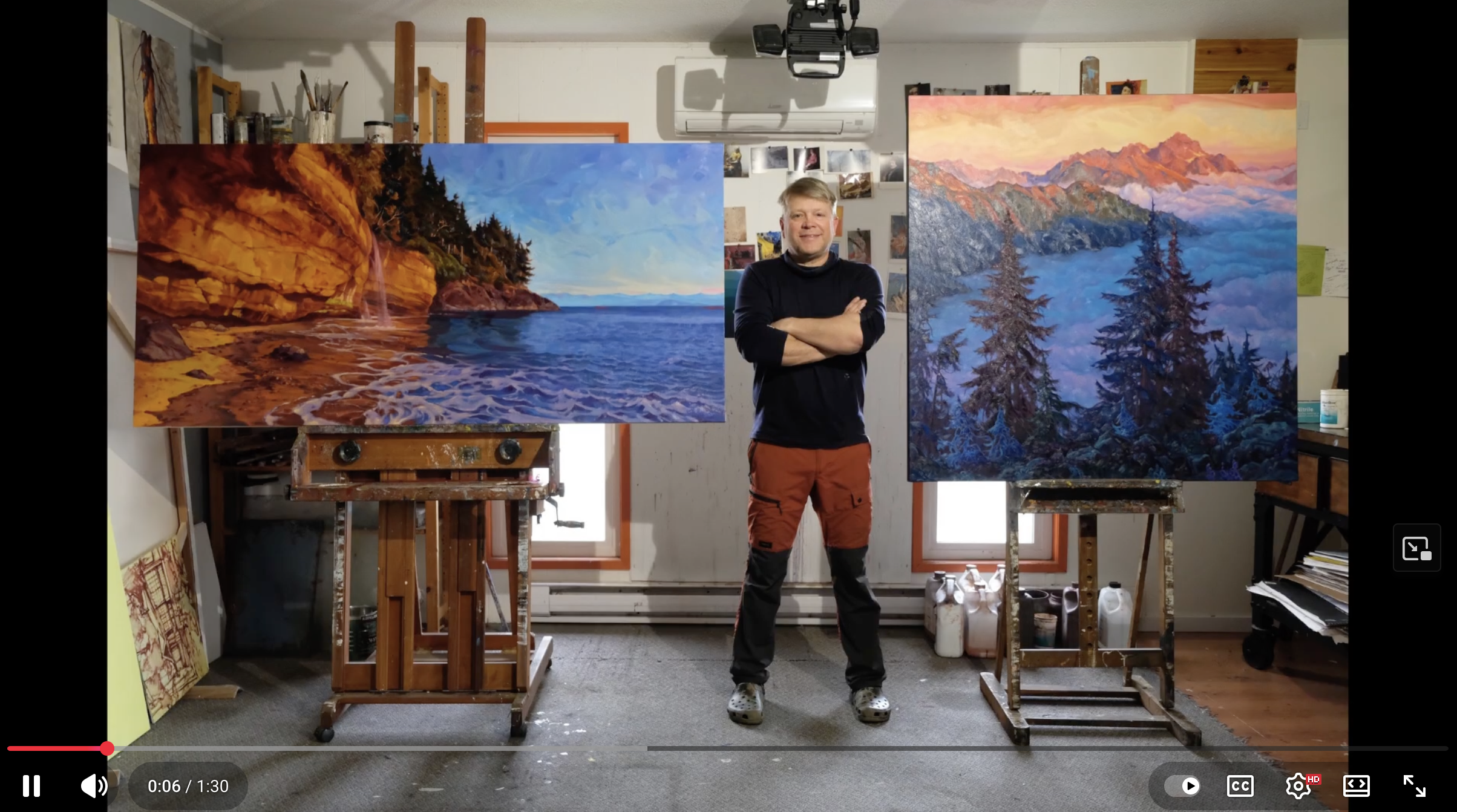 Support from art collectors allows Dominik Modlinski to explore and paint remote landscapes in Canada and around the world.