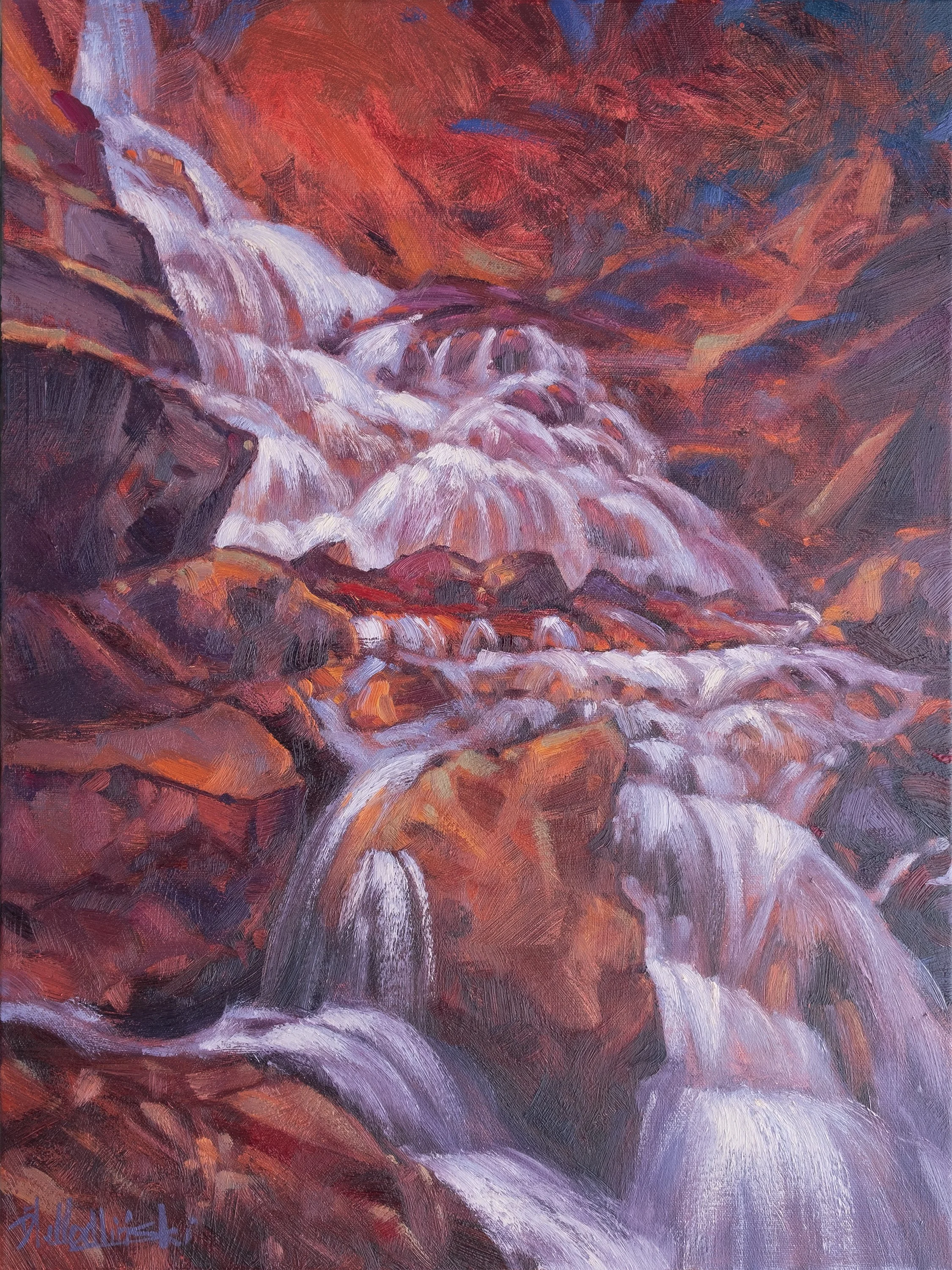 The Flow of the mountain 24" x 18" o:c.jpg