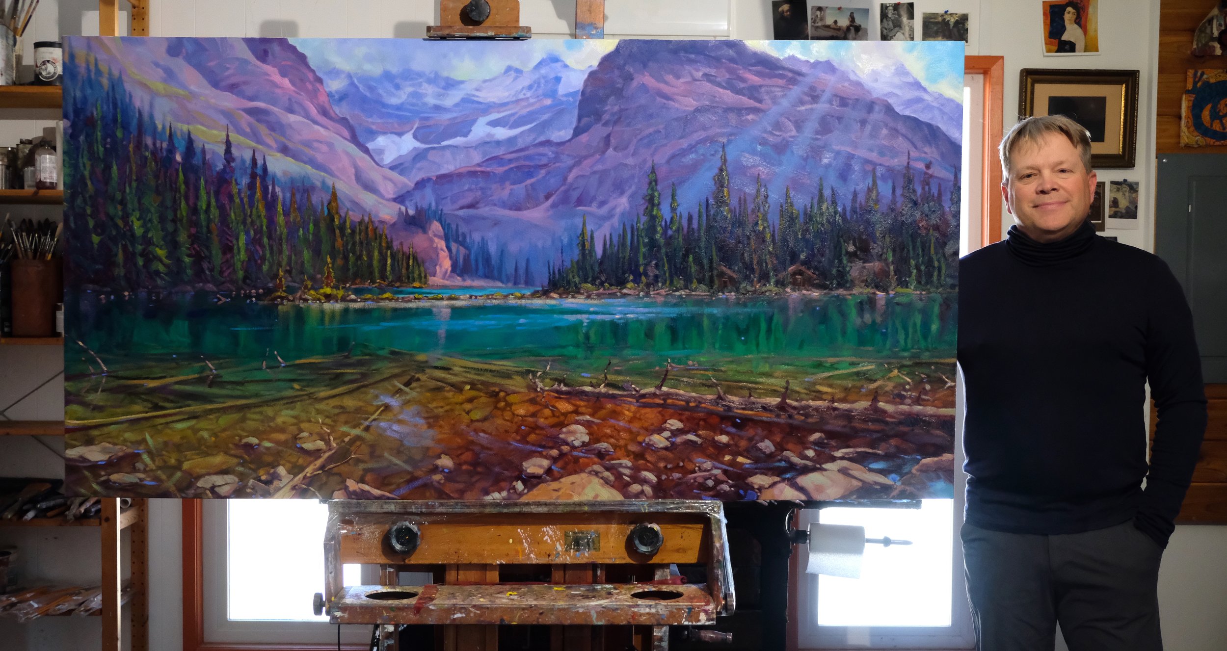 Original Canadian landscape oil paintings by Dominik Modlinski available directly from the artist's studio in Nanaimo, British Columbia.
