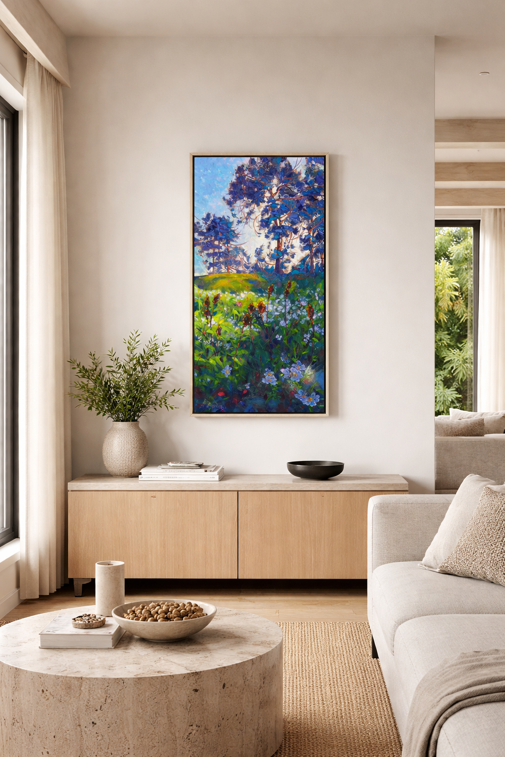 Modern living room with vibrant artwork.png