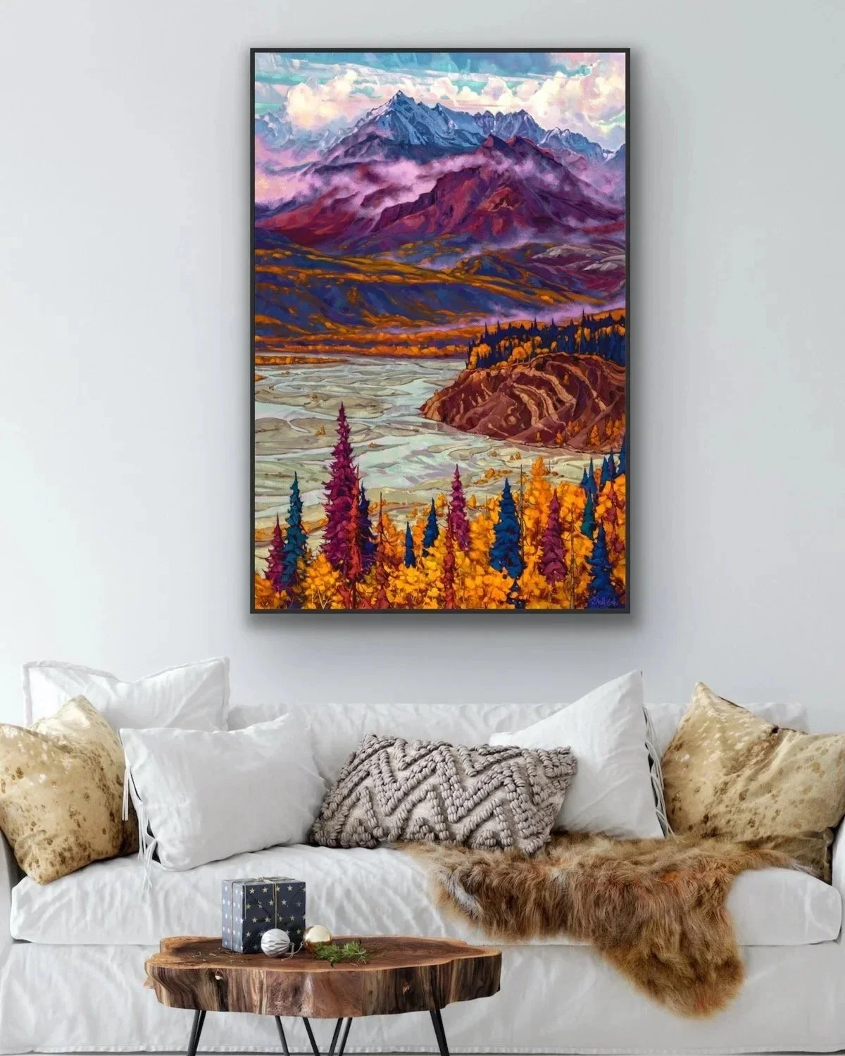 Custom commissioned landscape painting created by Canadian artist Dominik Modlinski for a private collector