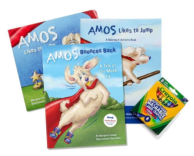 Books make the greatest gifts! Did you know you can purchase book and toy bundles on our website? Check out all of our bundles at amosthedog.com!