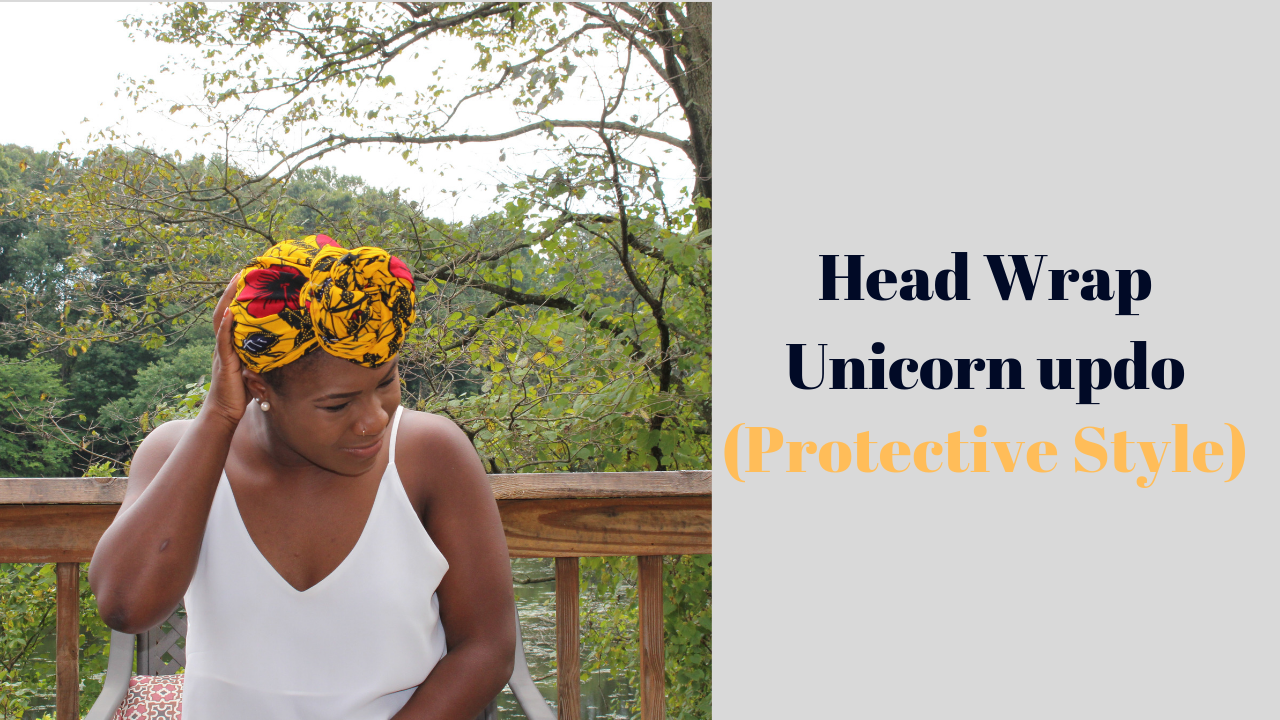 Head Wrap - Unicorn Updo (Protective Style) 