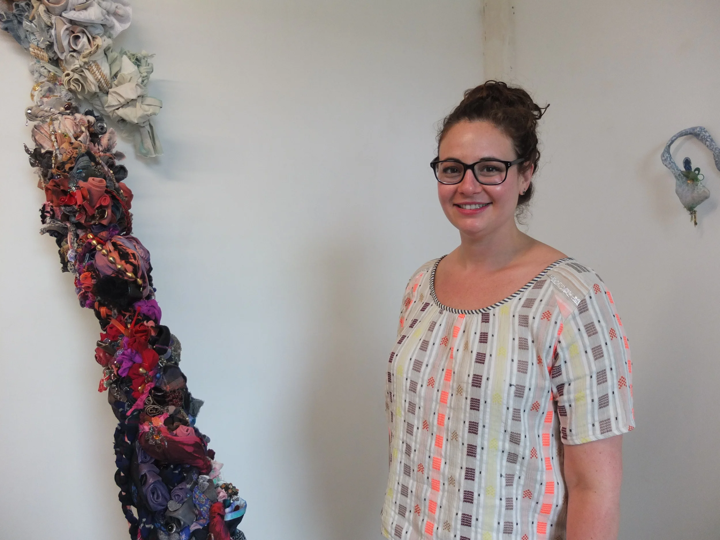 Rachel in her studio