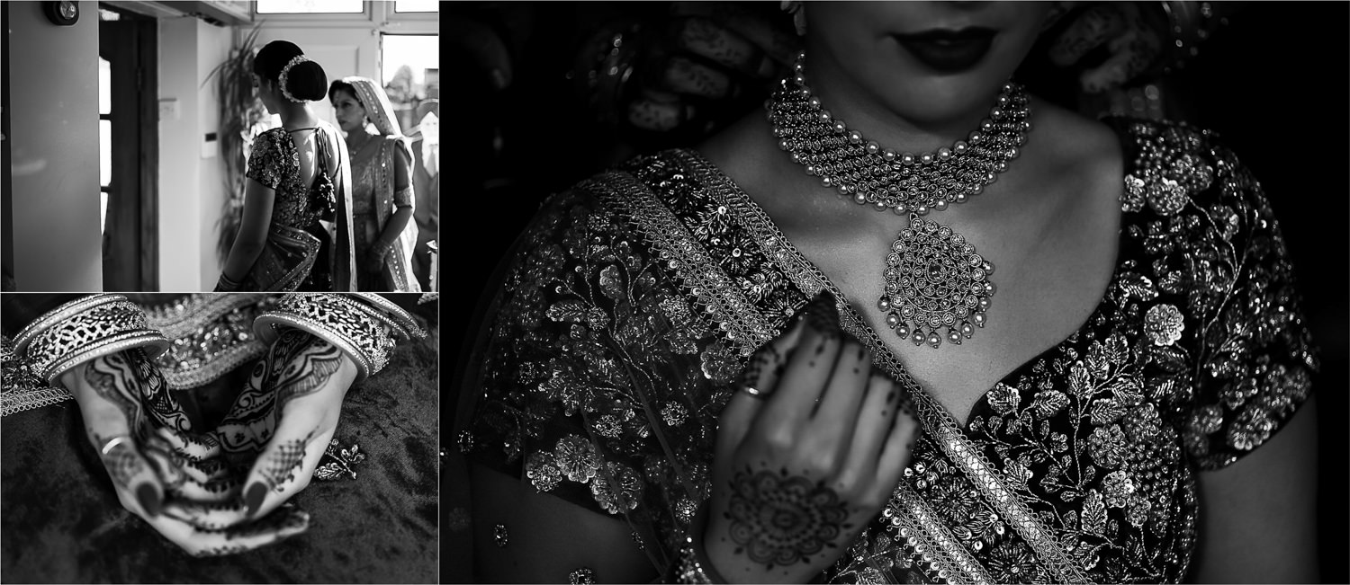Brides Mendhi and jewellery closeups