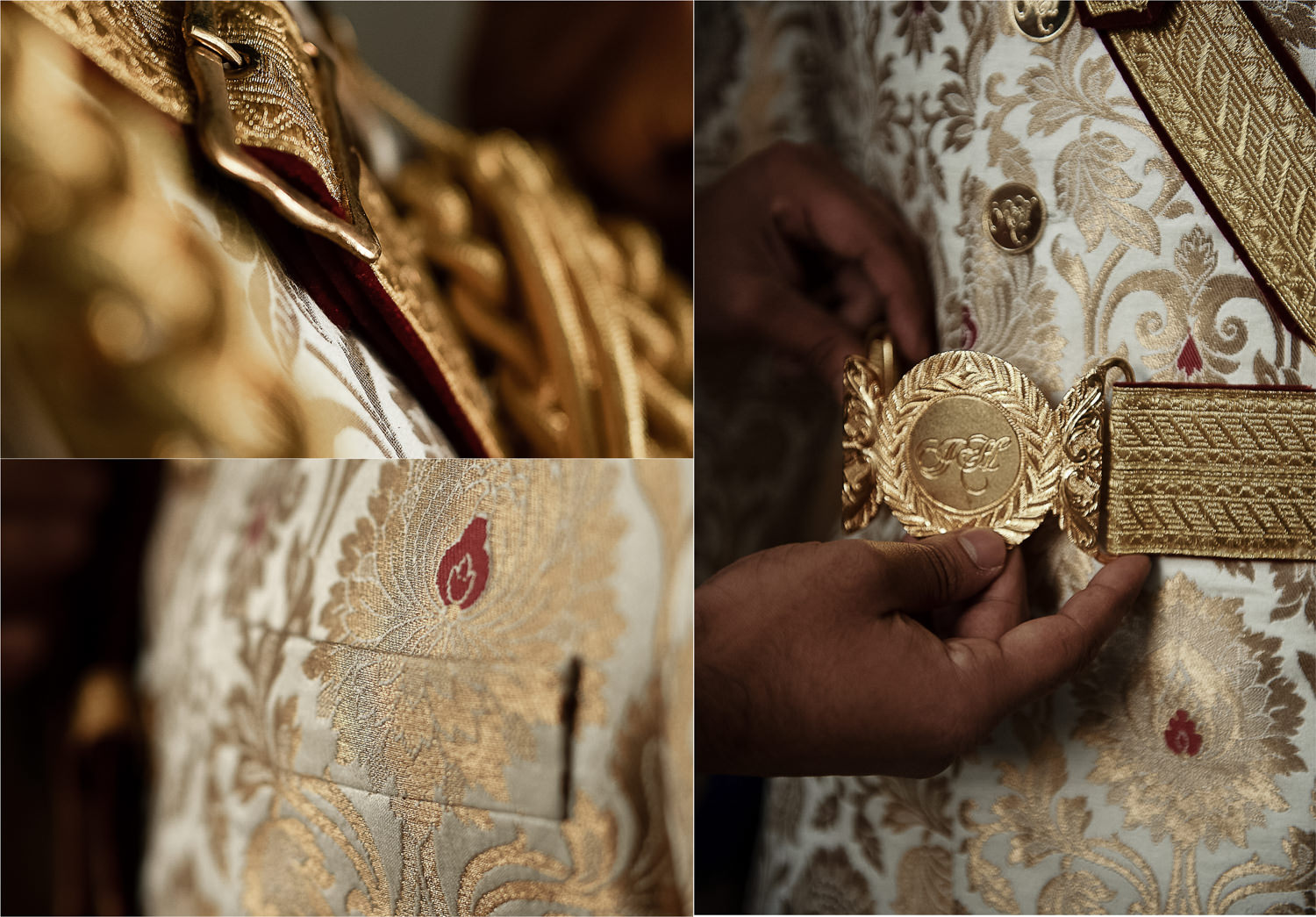 close up sikh groom details