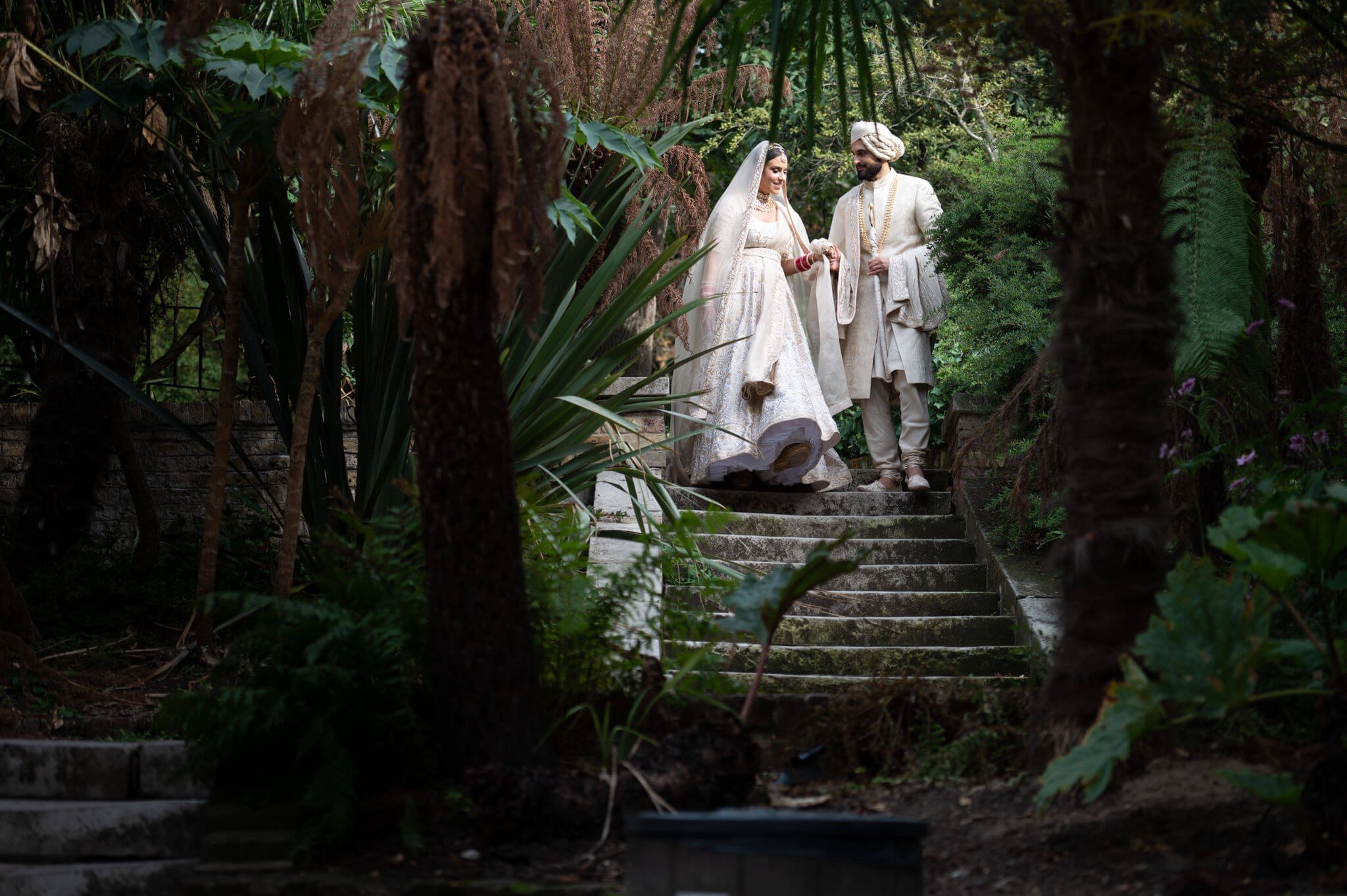 Indian Bride and Groom in Holland Park