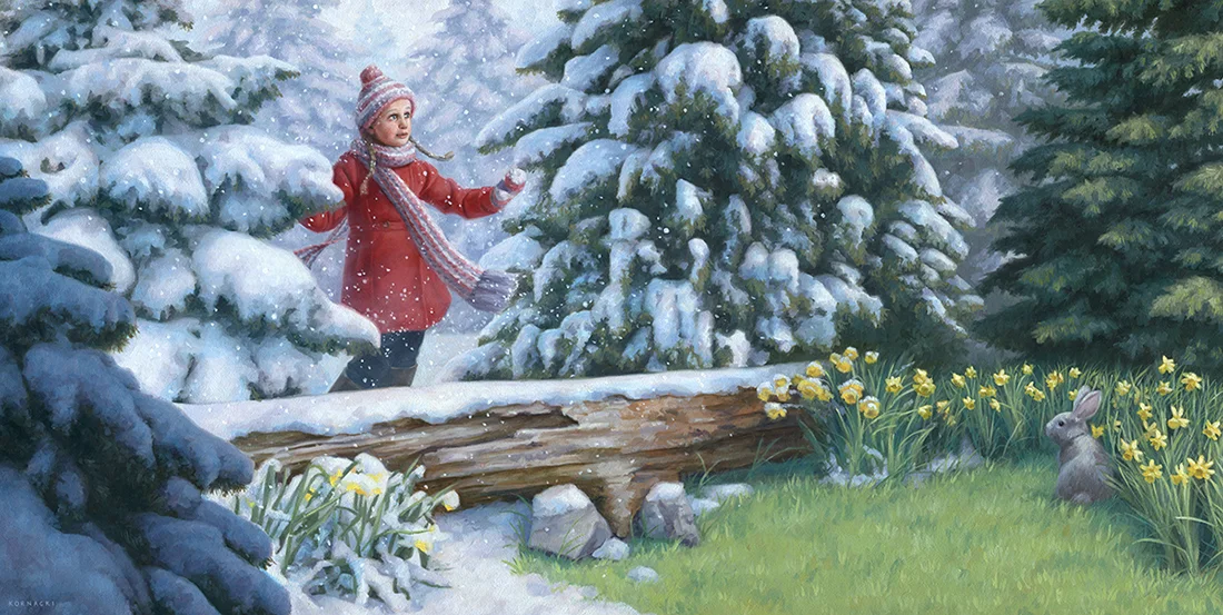 The Forest, 12.5" x 24", o ils on panel