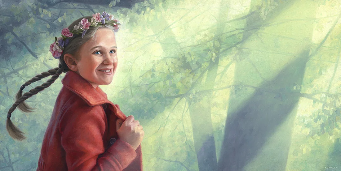 Down the Path, 12.5" x 24", o ils on panel