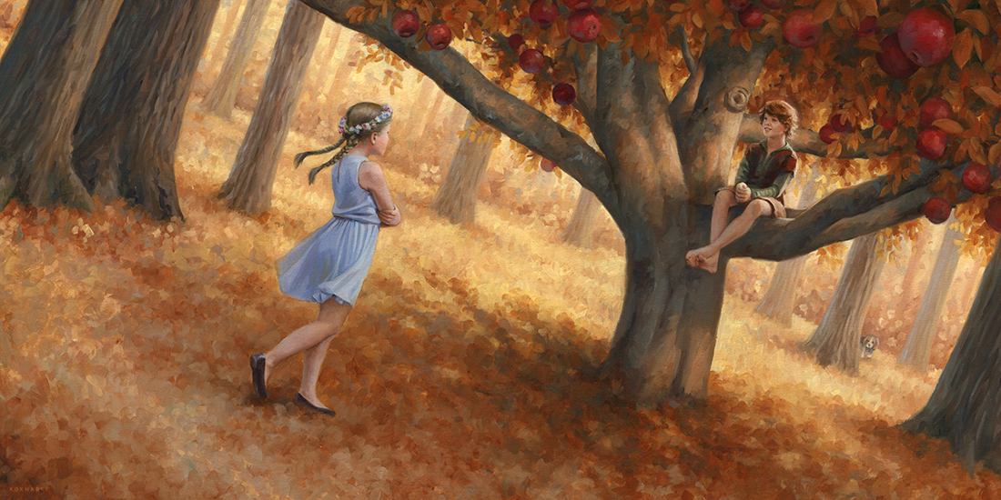Fall, 12.5" x 24", o ils on panel