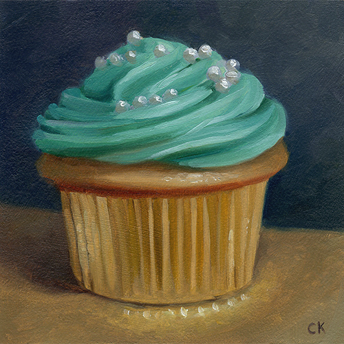 Teal Cupcake