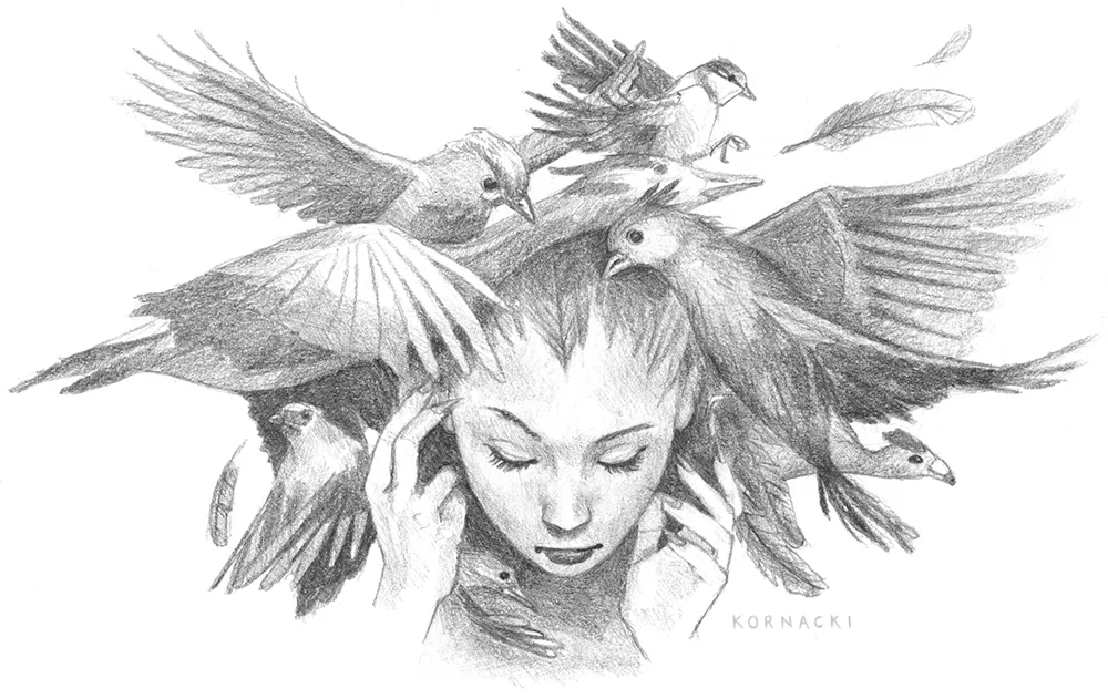 Pencil Drawing for the back of my Postcard.