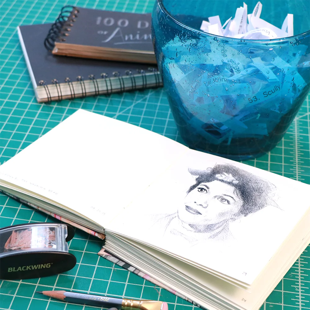 I then created a list of names and put them in a bowl to draw from each day. I’m continuously thinking of new characters and adding them to the list, there are currently about 300 total names in the bowl to choose from!