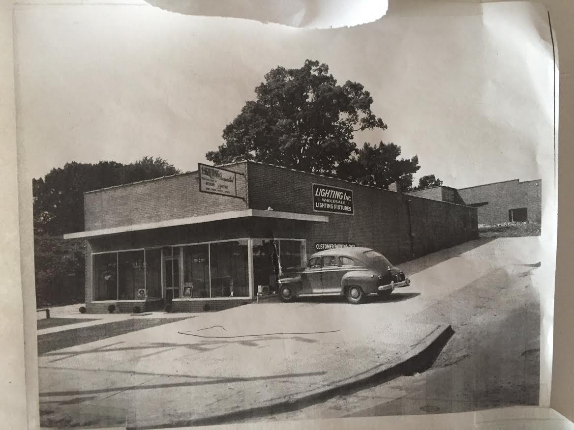 500 W. Peace and 707 N West, as seen from Peace St. circa 1950s
