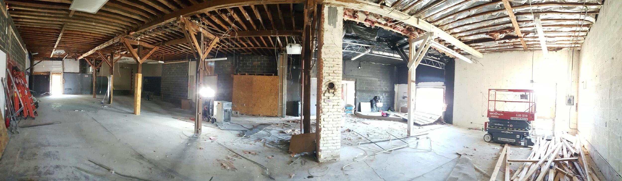 During Demolition