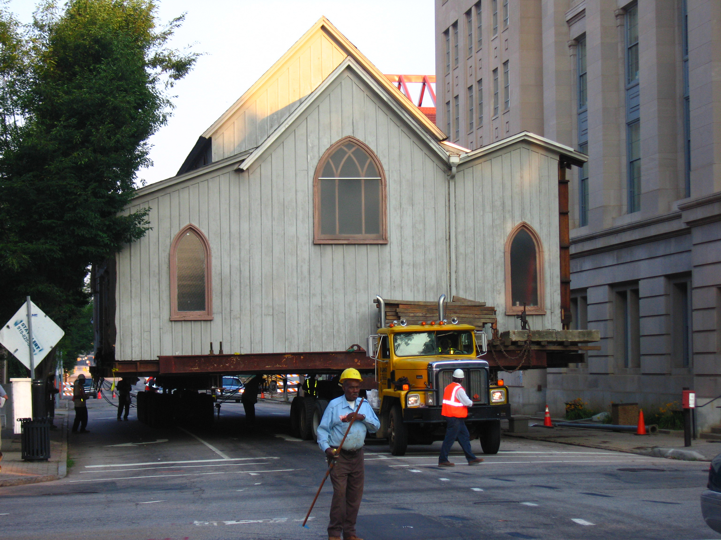The Chapel during the move to S. East Street